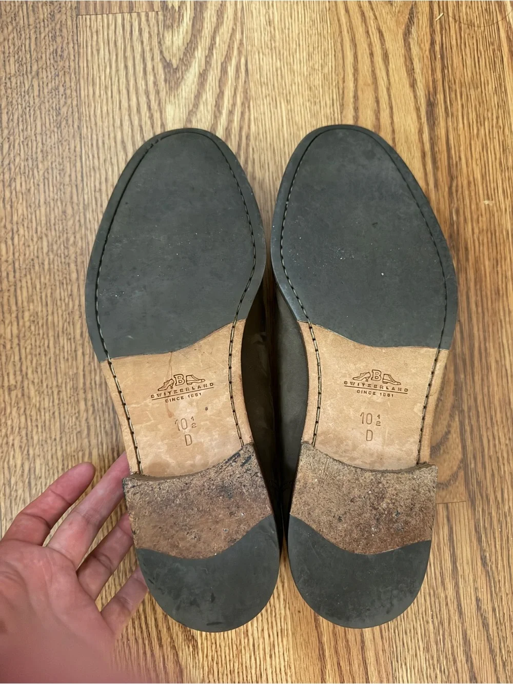 Men's Bally Olive Green Suede Tassel Loafers